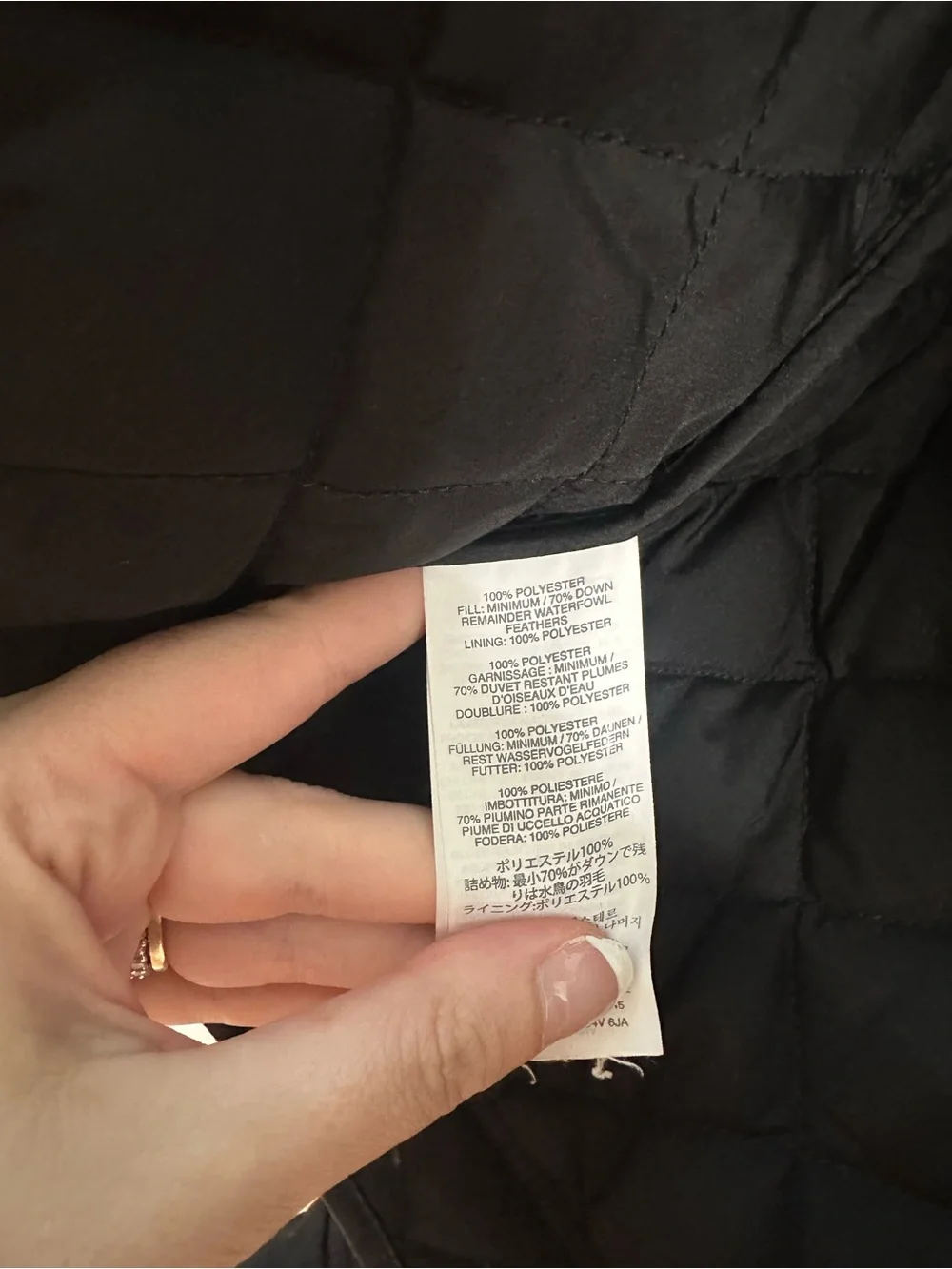 J. Crew Black Quilted Lightweight Jacket with Snap Pockets